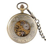 Montre à Gousset Mécanique <br>Bronze Étoilé