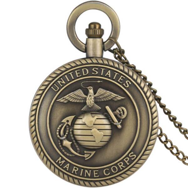 Montre Gousset US Marine Corps 2014 - Modèle GOC2001, Acier, Quartz, Neuf Sans étiquette