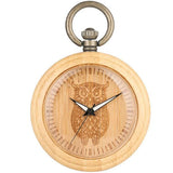 Montre à Gousset Hibou Bois | La Montre à Gousset