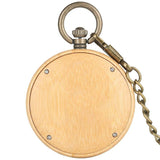 Montre à Gousset <br>Lion en Bois