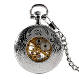 Montre à Gousset Mécanique <br>Impériale Argentée