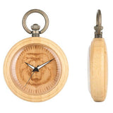 Montre à Gousset <br>Lion en Bois