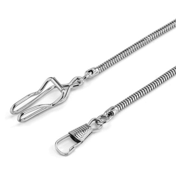Chaîne Et Fermoir Maille Nickel Pour Montre Gousset - Neuf (sans étiquette)