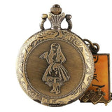 Montre Gousset Vintage Drink Me Alice Au Pays Des Merveilles - Quartz Lapin